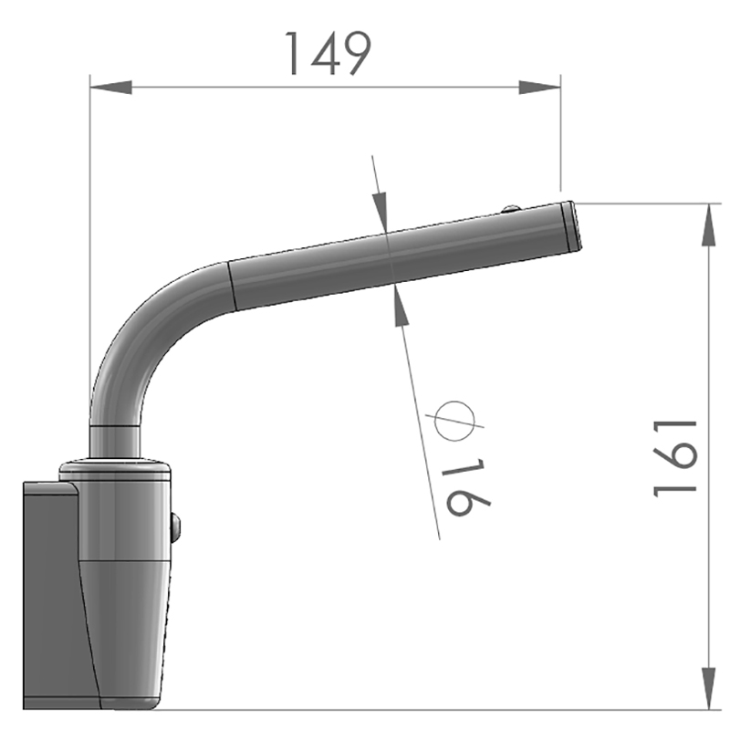 Mirror Arm - Universal - 149x161 - 16R